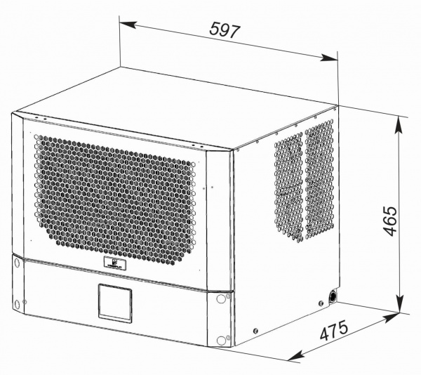 Кондиционер для шкафа потолочный нержавеющая сталь UNISPLIT MHR-215S(3)SS UNIcontroller